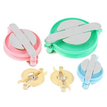 Dofover Pompom Maker for Fluff Ball DIY Weaver Needle Wool Knitting Craft Tool Set 4 Size