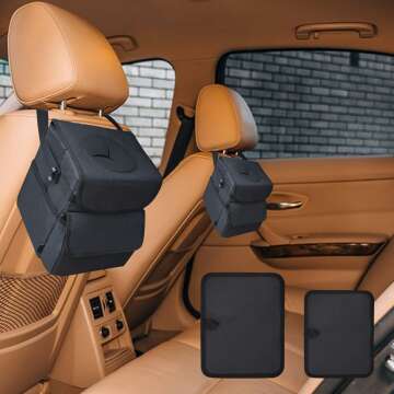 Waterproof Car Trash Can with Lid - 2 Pack for Home & Office Storage