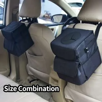 Waterproof Car Trash Can Set - 2 Pack Multi-Purpose