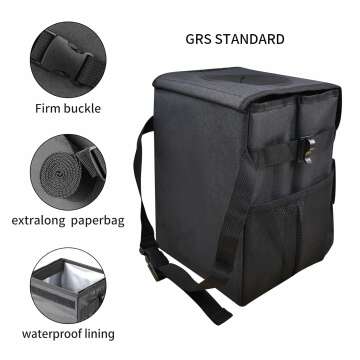 Waterproof Car Trash Can Set - 2 Pack Multi-Purpose