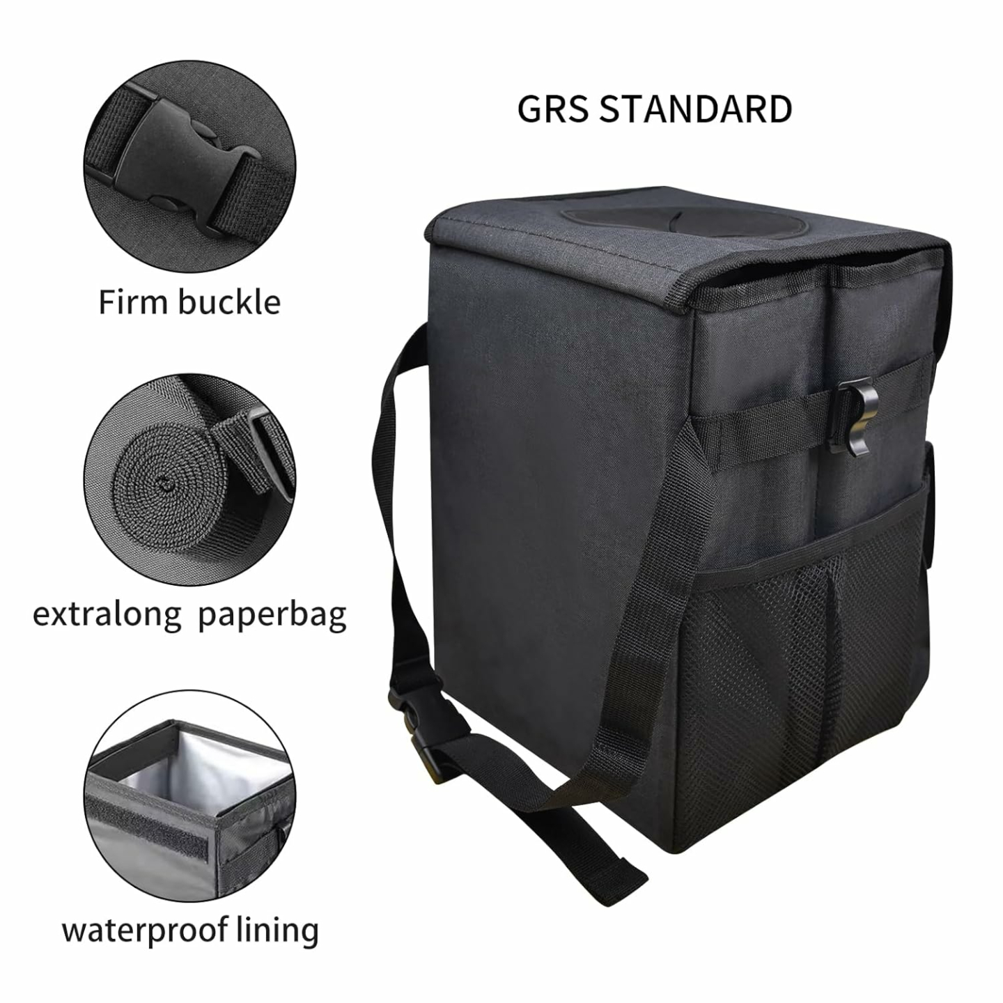 Waterproof Car Trash Can Set - 2 Pack Multi-Purpose