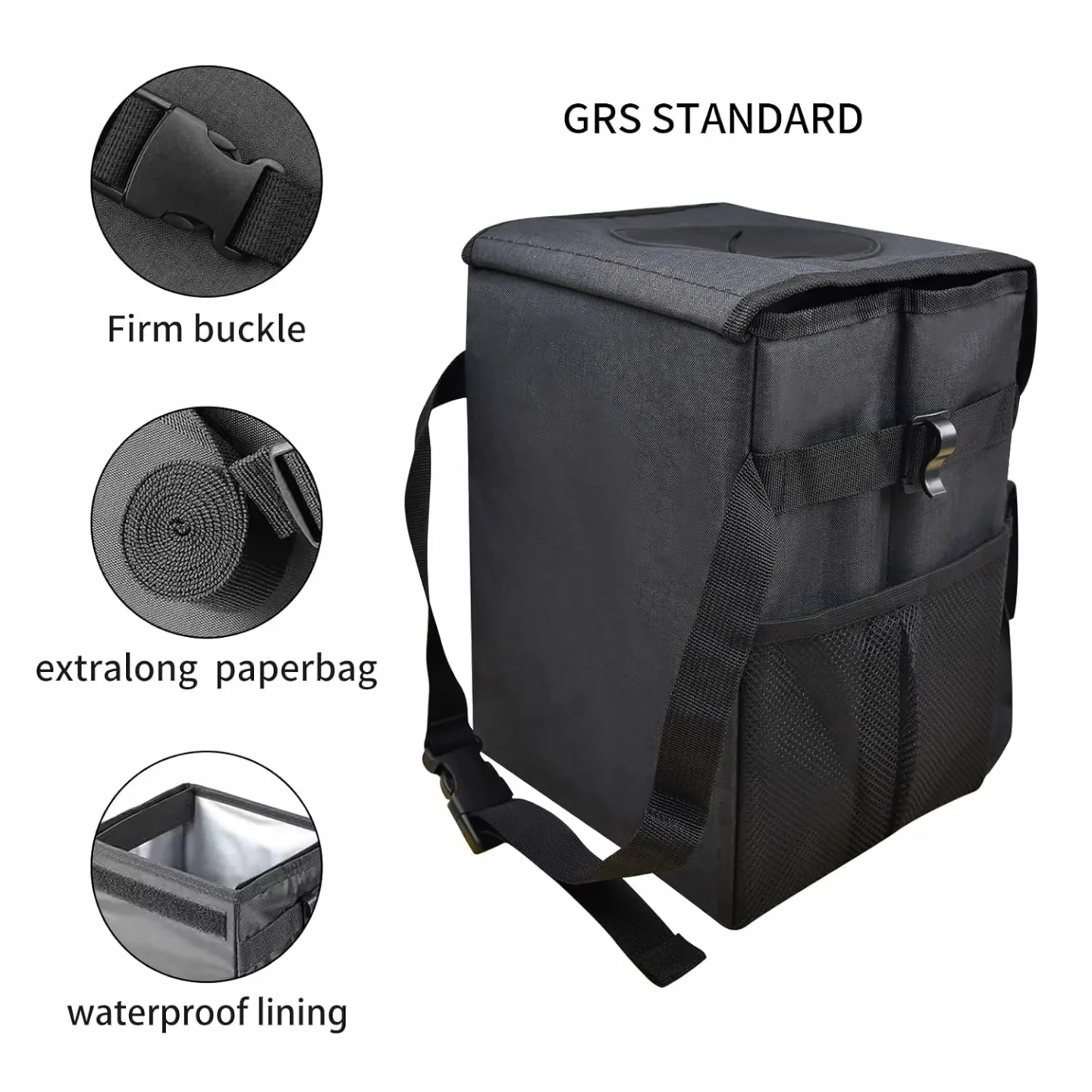 Waterproof Car Trash Can Set - 2 Pack Multi-Purpose