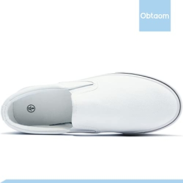 Obtaom Women's Black Slip On Sneakers for Everyday Style