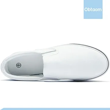 Obtaom Women's Black Slip On Sneakers for Everyday Style