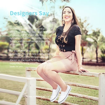 Obtaom Women's Black Slip On Sneakers for Everyday Style