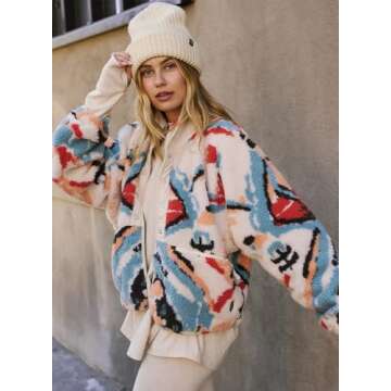 Kumufenc Women's Fleece Jacket - Stylish & Warm Outerwear