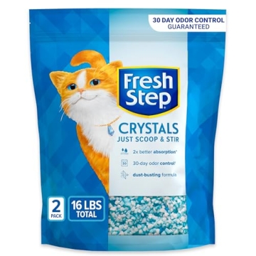 Fresh Step Crystals, Premium Cat Litter with Health Monitoring, 8 lb Pack