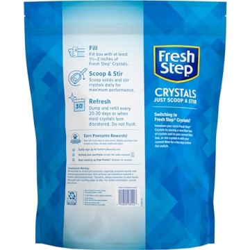 Fresh Step Crystals Cat Litter for Health Monitoring