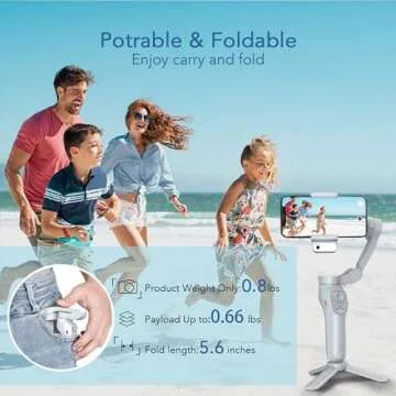 Premium 3-Axis Phone Gimbal with AI Tracking Features