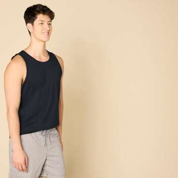 Amazon Essentials Men's Tank Top - Comfortable, Regular-Fit Undershirt