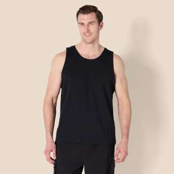 Amazon Essentials Men's Regular-Fit Tank Top in Black