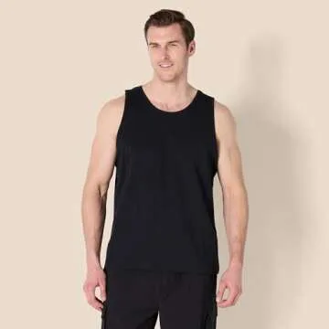 Amazon Essentials Men's Regular-Fit Tank Top in Black