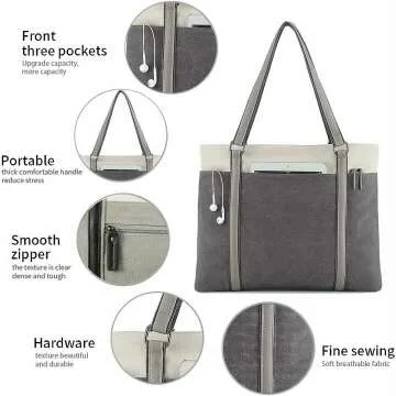 Chic 15.6 Inch Laptop Tote Bag for Women