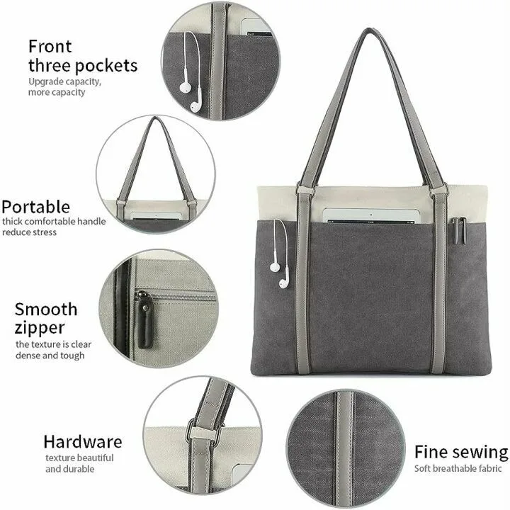 Chic 15.6 Inch Laptop Tote Bag for Women