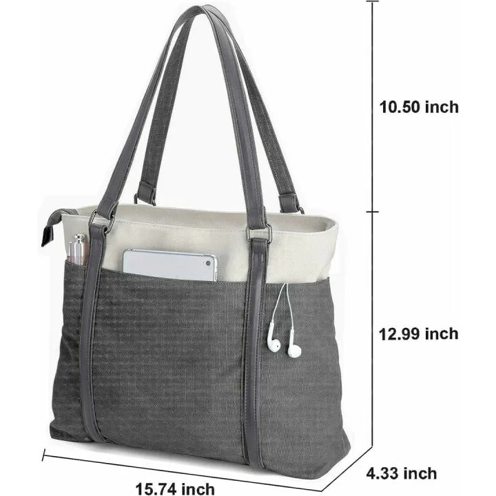 Chic 15.6 Inch Laptop Tote Bag for Women