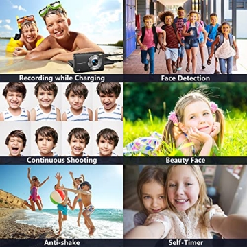 IWEUKJLO Kids Digital Camera 44MP FHD 1080P with 32GB Card