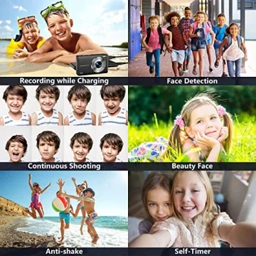 IWEUKJLO Kids Digital Camera 44MP FHD 1080P with 32GB Card