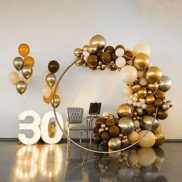 7.2Ft Round Backdrop Stand for Weddings and Parties