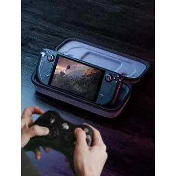 JSAUX Carrying Case Compatible with Steam Deck/Steam Deck OLED, Protective Hard Shell Carry Case Bui...