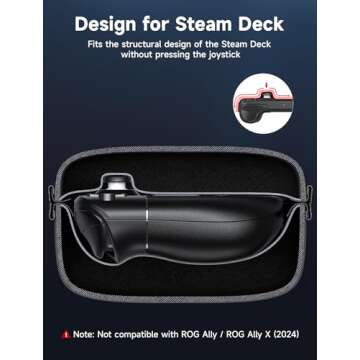 Durable JSAUX Carrying Case for Steam Deck & Accessories