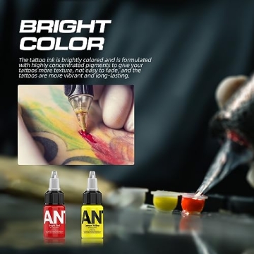 ANTIKE Tattoo Ink Set - 7 Colors for Artists