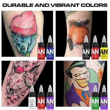 ANTIKE Tattoo Ink Set - 7 Colors for Artists