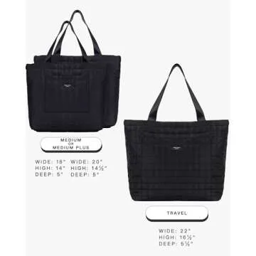 SATIN SAINT Large Quilted Tote Bag for All Occasions - Stylish & Practical