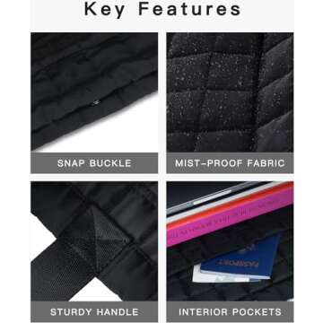 Shop SATIN SAINT Quilted Tote Bag for Travel & More