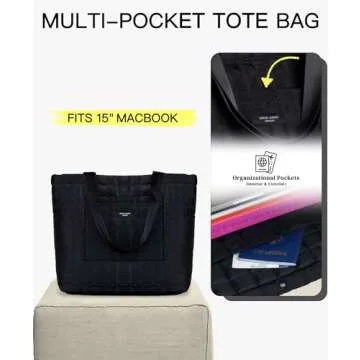 Shop SATIN SAINT Quilted Tote Bag for Travel & More