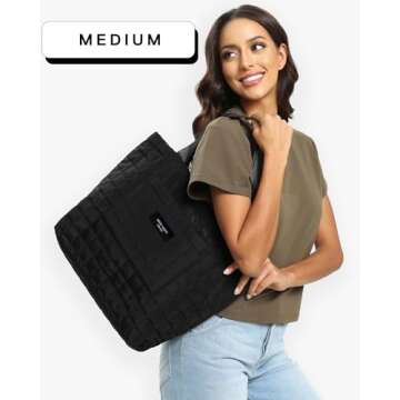 Shop SATIN SAINT Quilted Tote Bag for Travel & More