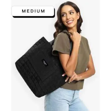 Shop SATIN SAINT Quilted Tote Bag for Travel & More