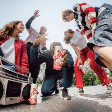 GURU Lite Organic Energy Drinks – Natural Caffeine Clean Energy Drink 8.4oz (Pack of 24)