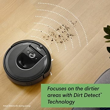 iRobot Roomba i7 (7150) Robot Vacuum- Wi-Fi Connected, Smart Mapping, Works with Alexa, Ideal for Pet Hair, Works with Clean Base