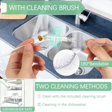 Reusable Cherry Glass Straws - Eco-Friendly & Cute