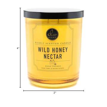 DW Home, Large Double Wick Candle, Wild Honey Nectar