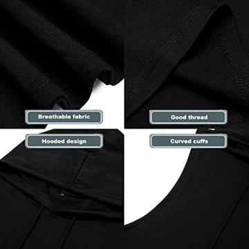 Babioboa Men's Breathable Hooded Tank Tops for Workouts