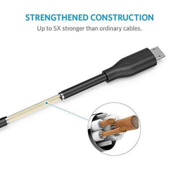 Anker PowerLine Micro USB Cables 6-Pack - Durable and Fast Charging in Assorted Lengths