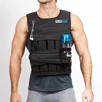 RUNmax Adjustable Weighted Vest for Enhanced Fitness Training