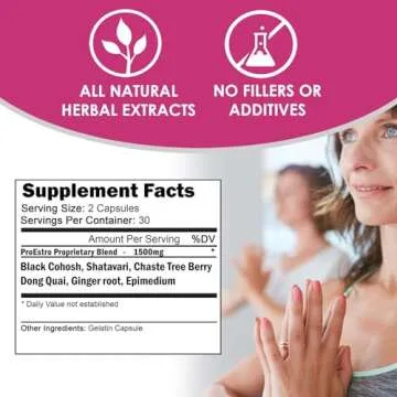 VH Nutrition PROESTRO | Estrogen Support* Supplement for Women | Extra Strength Hormone Balance* for Her | 60 Capsules in Easy to Swallow Pills