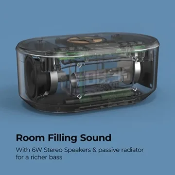 i-box Dawn Alarm Clock Radio with Wireless Charging