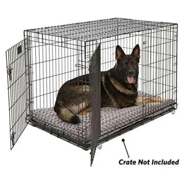 MidWest Homes for Pets Deluxe Dog Beds | Super Plush Dog & Cat Beds Ideal for Dog Crates | Machine Wash & Dryer Friendly, 1-Year Warranty,Gray, 48-Inch