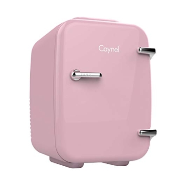 CAYNEL Mini Fridge Portable Thermoelectric 4 Liter Cooler and Warmer for Skincare, Eco Friendly Beau...