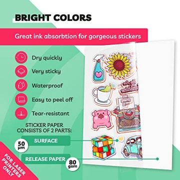Clear Sticker Paper for Vibrant DIY Projects at Home