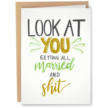 Sleazy Greetings Funny Wedding Card - Adult Humor for Engagement