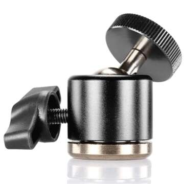 Neewer® Aluminum Alloy 360 Degree Rotating Swivel Mini Ball Head with 1/4" 3/8" Thread Base Mount for DSLR Camera like Canon,Nikon,Sony/Camcorder/iPhone 6s/6/5S/5/4S/4,Gopro HD Hero 1/2/3/3+/4