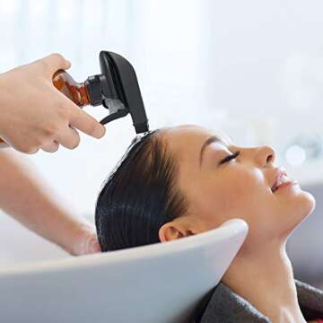 Empty Amber Glass Spray Bottles,Refillable 16 oz Container with Funnel and Labels for Essential Oils, Aromatherapy, Homemade Cleaning Products,Durable Trigger Sprayer w/Mist and Stream Settings-2 Pack