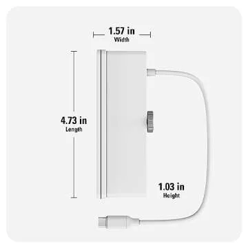 HyperDrive iMac USB Hub Adapter, 6in1 iMac Accessories: HDMI 4K60Hz, USB-C 10Gbps, 2 USB-A 10Gbps, SD UHS-I, MicroSD UHS-I for iMac 2021 24 inch
