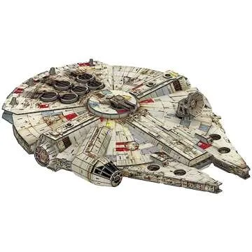 4D Cityscape Star Wars 3D Paper Model Kits (Millennium Falcon)