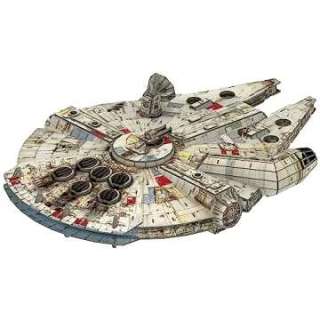 4D Cityscape Star Wars 3D Paper Model Kits (Millennium Falcon)