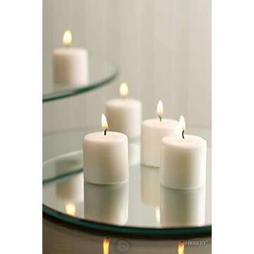 Hosley Bulk Pack of 72 Clean-Burning Votive Candles